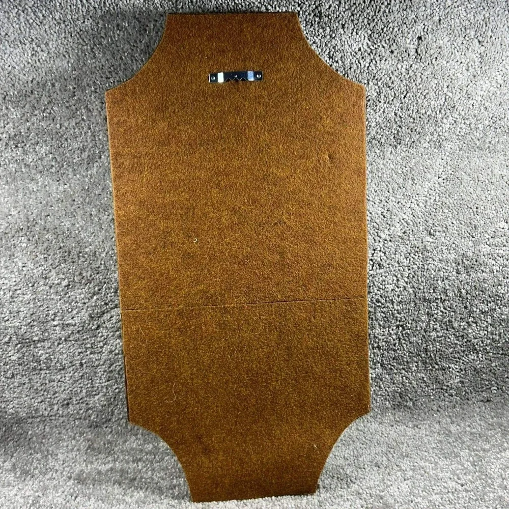 Wall Rack Brown Wood Gold‎ Inlay 4 Peg Key Jewelry Holder